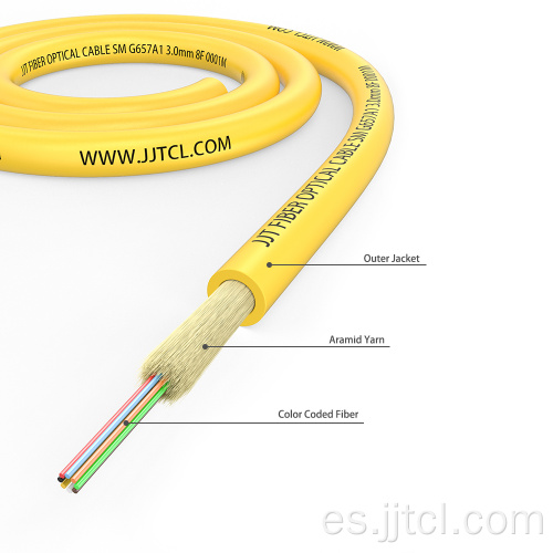 8f Mini Distribution Fiber Optic Cable 3.0 mm